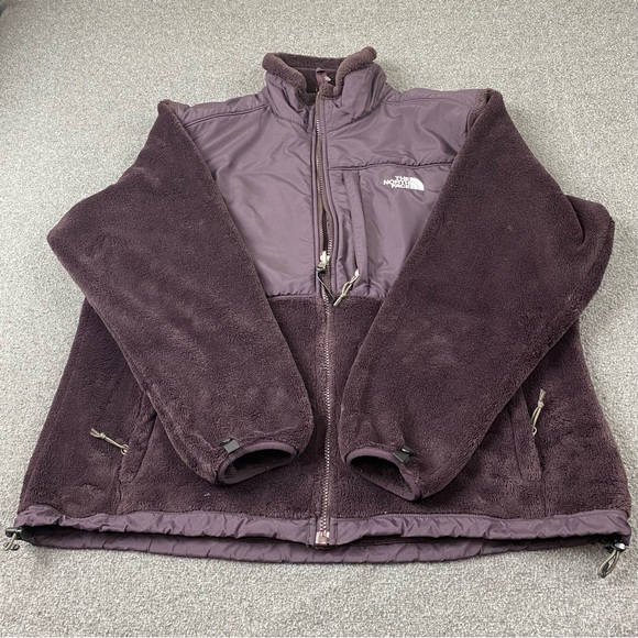Vintage The North Face Burgandy Denali Fleece Polartec Jacket Women’s Size XL - Picture 10 of 13